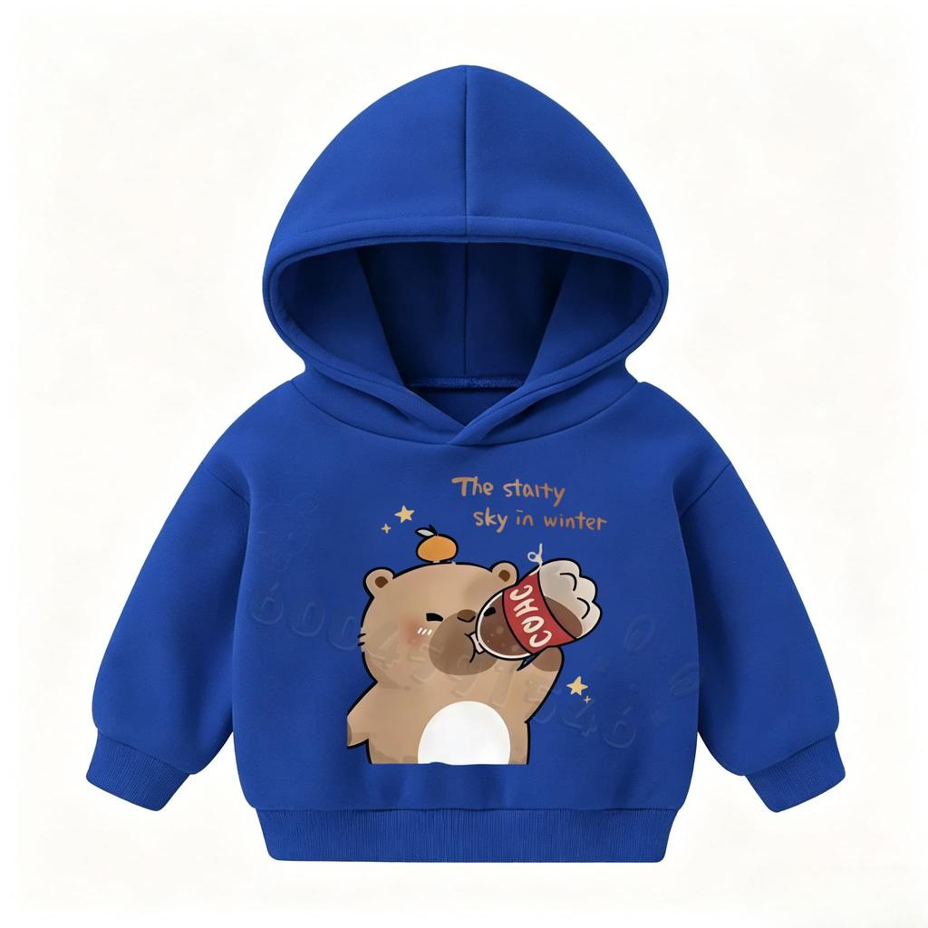 Herbst- und Winter-Bestseller Kinder-Freizeit-Kapuzenpullover mit coolen Cartoon-Mustern - Sport-Sweatshirt für Jungen und Mädchen