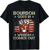 USA Flag Vintage T-Shirt: Bourbon Wisdom & Whiskey Spirit Design