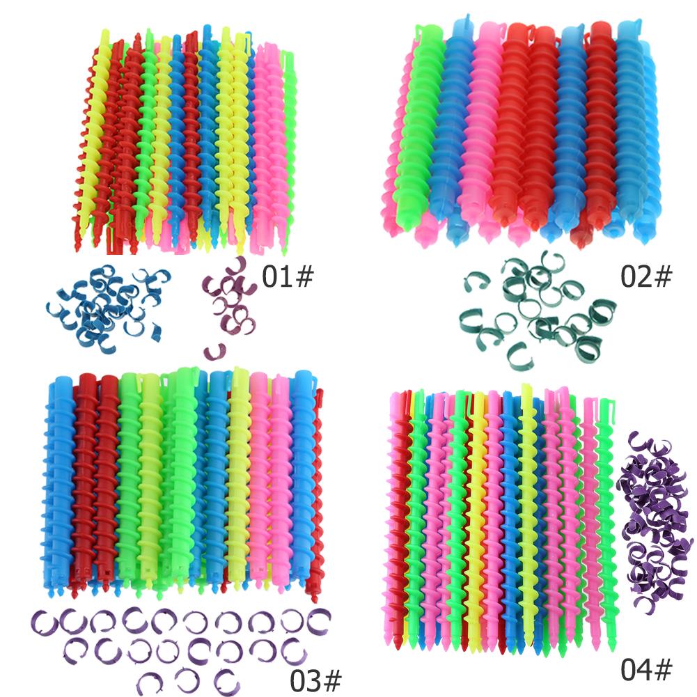 Hair Perm Rods Spiral Hair Perm Rods DIY Plastic Hair Rods Curlers Heatless Hair Curling Rods for Hair Styling