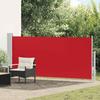 VidaXL Ausziehbare Seitenmarkise 140x300 cm Rot