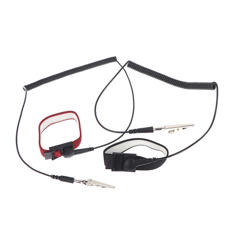 3 Sizes Anti Static Bracelet Electrostatic Wired Adjustable ESD Discharge Cable Wrist Band Strap Hand With Spare Wristband