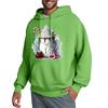 Men's Hooded Sweatshirt, Contrasting Color Sweatshirt, Sports   Casual Jacket