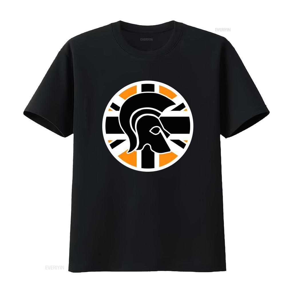 Trojský Skinhead Reggae Tričko Oranžová Černá Union Jack Jamajská Ska Doktor Pták Krab Záznamy Modrá Kočka Spartská Helma Design