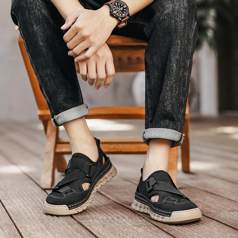 Fashion Casual Business Summer Men's sandal Leisure breathable high-quality style Office party Outdoor daily beach shoes Plus Size