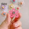 Hollow Flower Magnets 2Pcs Fridge Magnet, 3D Floral Refrigerator Resin Magnet Office Whiteboard Cabinet Locker Decor Accessories Decorative