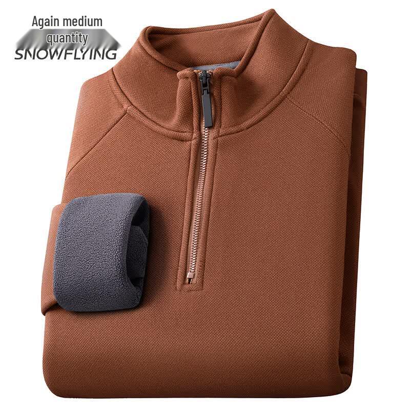 

SNOWFLYING Unisex Fall/Winter Stand-Collar Sweatshirt XXL