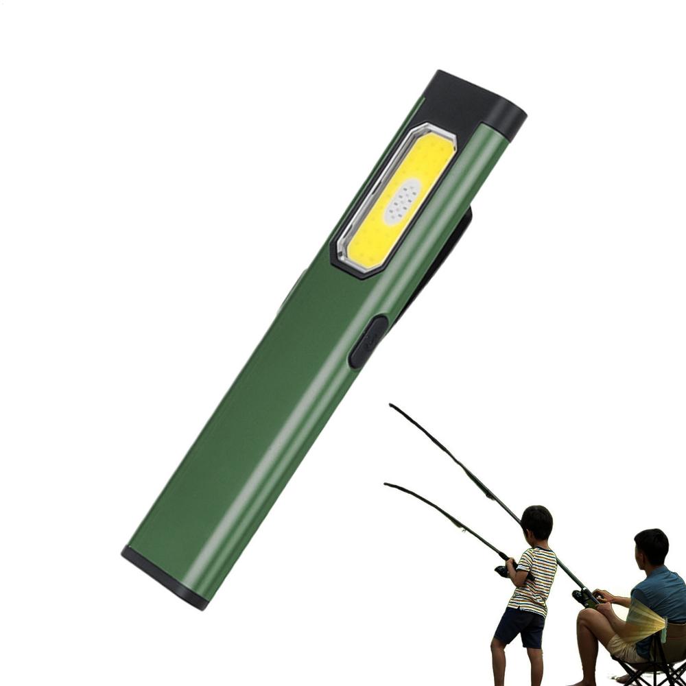 Flashlight Rechargeable Clip On Waterproof Light Handheld Flashlights With Magnetic Tail For Hiking Walking Outdoor Travel Car