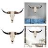 Animal Head Wall Art: Faux Cow Sculpture for Living Room