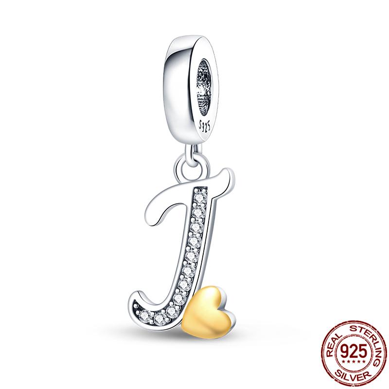 Novinka v kolekci Qikaola Originální náramky 26 písmen A-Z Měděné přívěsky Korálky Pro DIY Výrobu narozeninových šperků Dárky