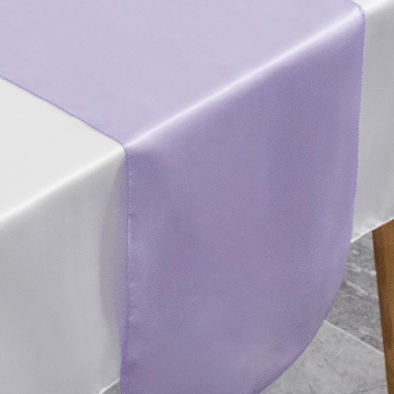 Direktlieferung für High-End-Hotelbankette und Hochzeitsszenen Rechteckige glänzende Tischdecke in Uni-Farbe, Satintischdecke