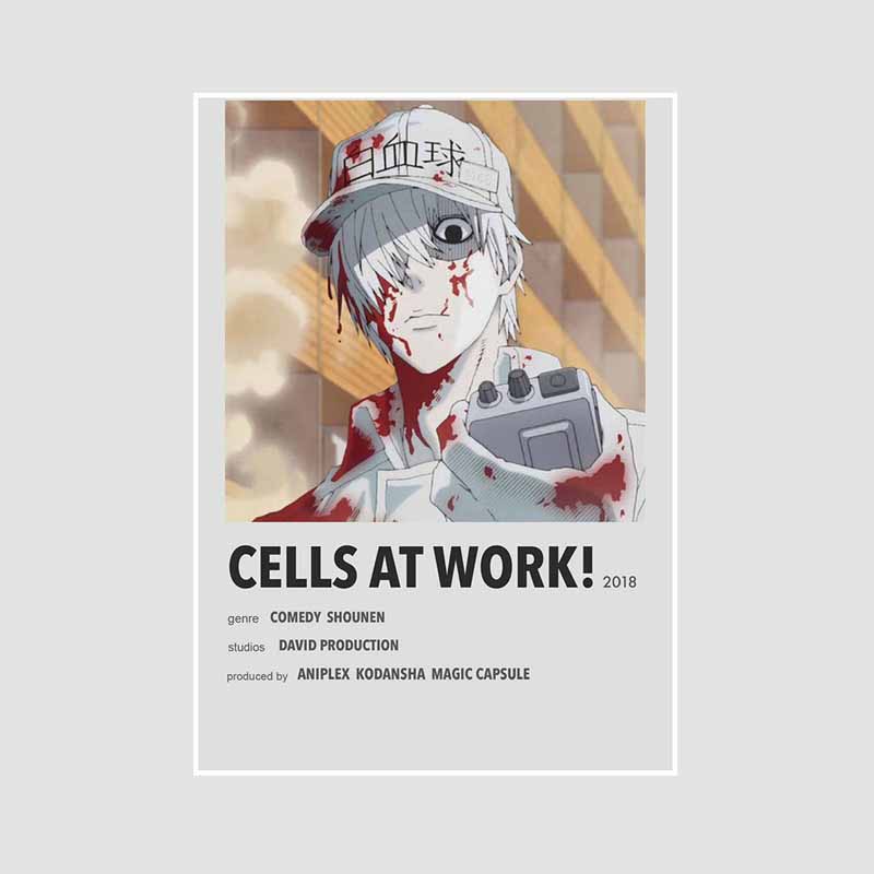 Classic Anime Collection Poster My Hero Academia Spirited Away Retro White Paper Posters Wall Prints Pictures Home Decor Room Decoration Art Painting