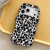 Color Leopard Print Wavy Edge Sweet and Cool Mobile Phone Case iPhone16/15promax Anti-drop and Anti-skid Protective Case