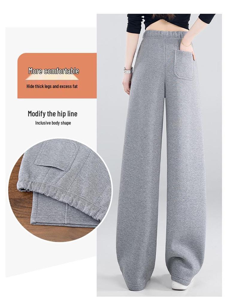 2026 Spring Women's High-Waist Wide-Leg Slimming Comfortable Casual Pants
