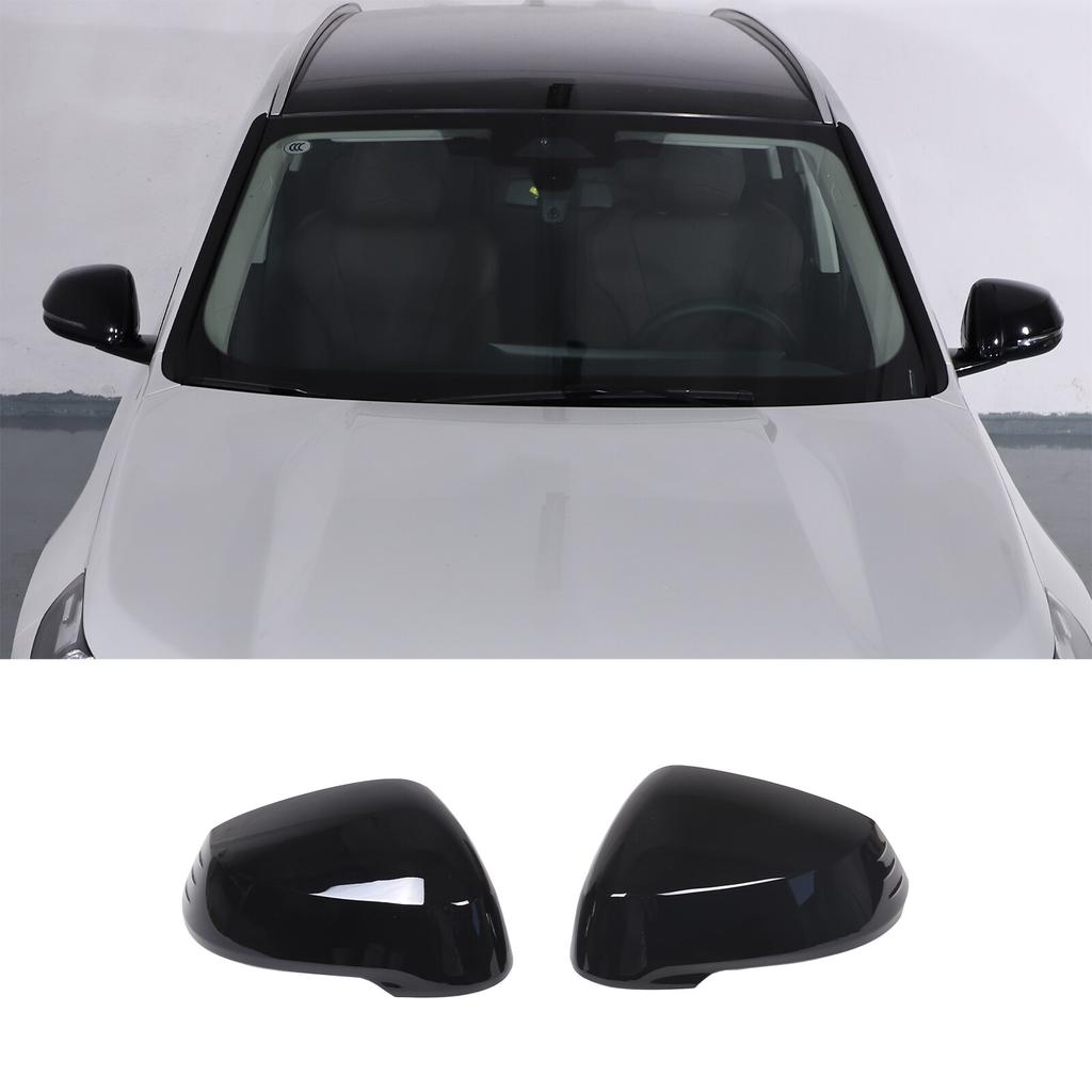 Glossy Black Side Rear View Mirror Cover Caps For BMW X1 U11 -24
