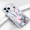 Colorful Floral Pattern Diamond Case For iPhone 17 Pro Max Funda iPhone 16 15 14 13 Pro Max Clear TPU Silicone Soft Cover
