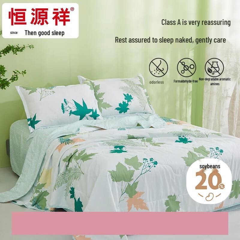

Hengyuanxiang Soft Washed Soybean Fiber Summer Quilt