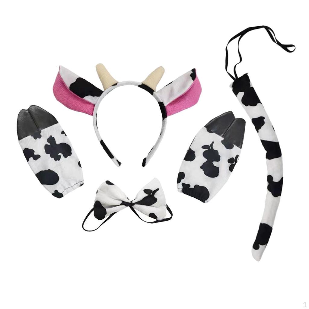 Animal Ears and Tail Set Comfortable Cosplay for Kids Party Stage Performance