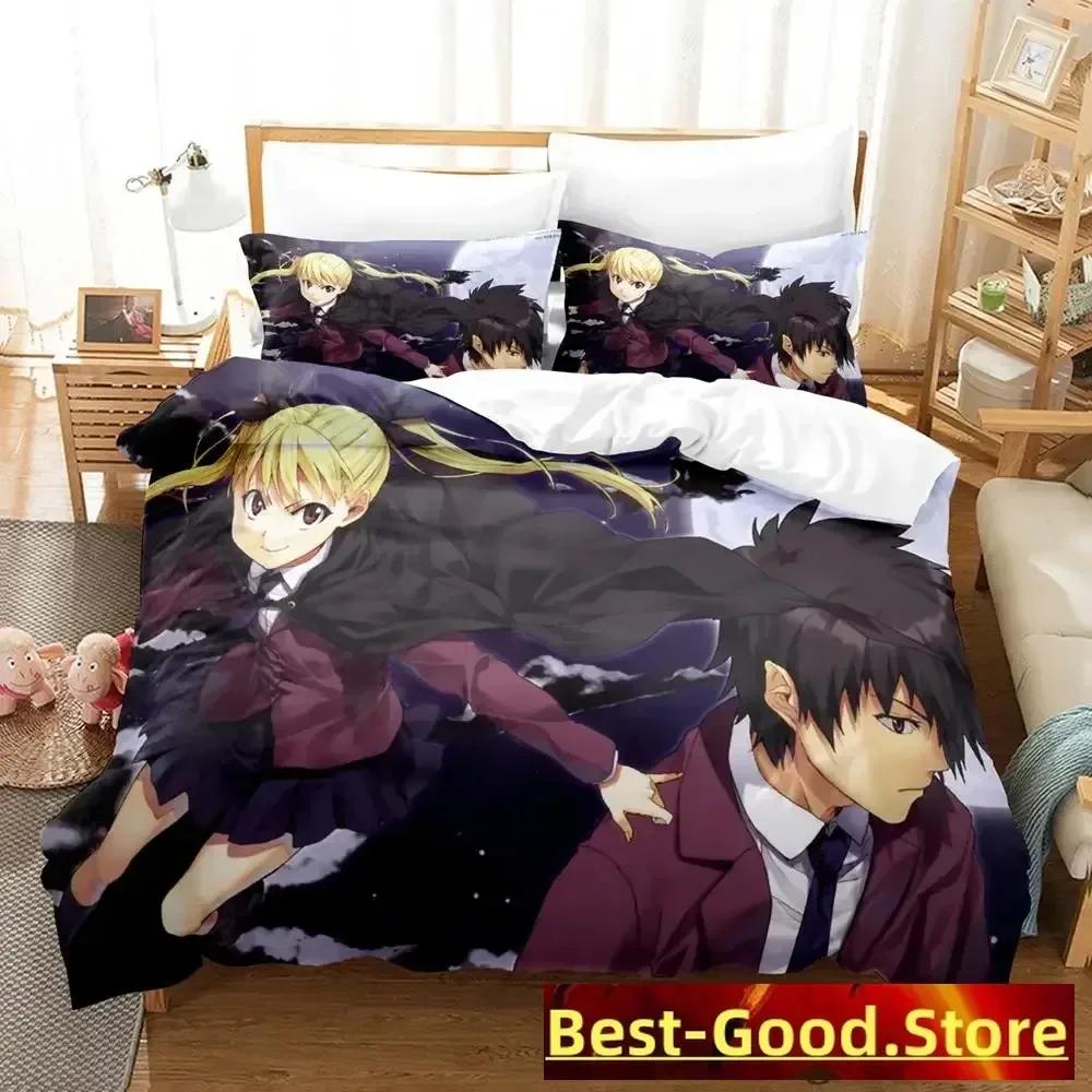 New Dance In The Vampire Bund Bedding Set Print With Pillowcase Bed Duvet Cover Soft Single Double Queen Super King Size