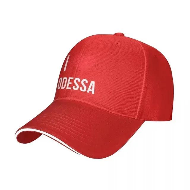 I Love Odessa Baseball Caps Hip Hop Peace Freedom Sandwich Hat Unisex Style Adjustable Headwear Outdoor