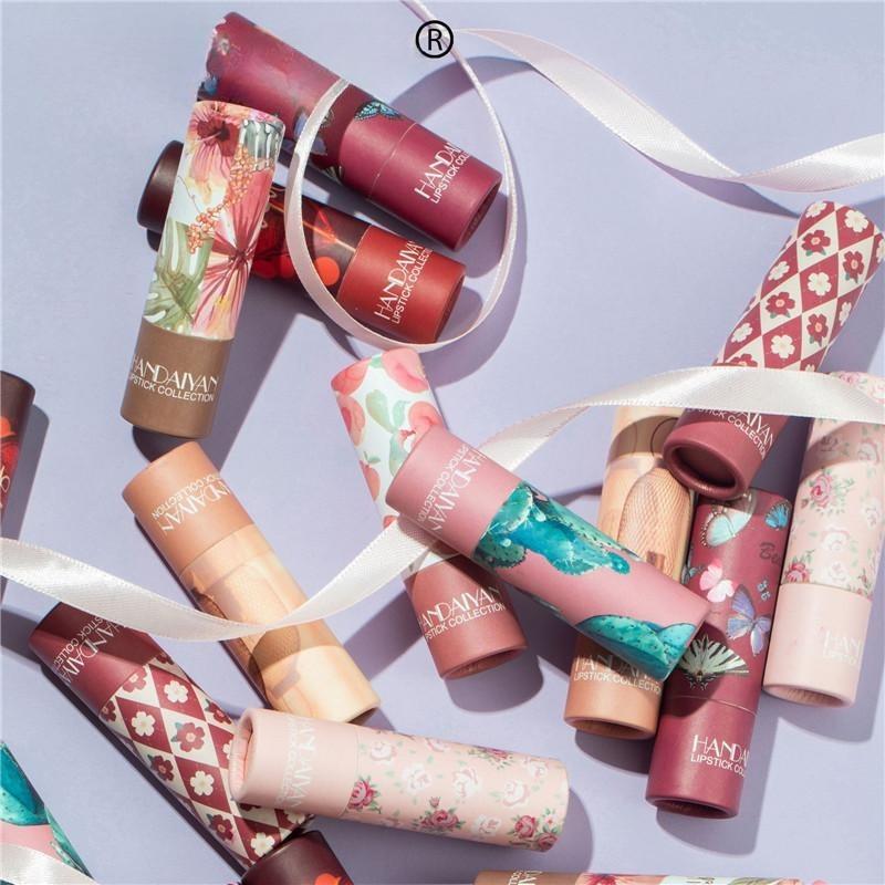 Matowa szminka 8 kolorów Nude nawilżający gładka szminka długotrwały czerwony odcień ust makijaż wodoodporna aksamitna szminka