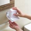 Bathroom Soap Grinder Wall Mounted Soap Holder with Presses Box Hollowed Bottom Soap Case for Shower Kitchen Draining Rack