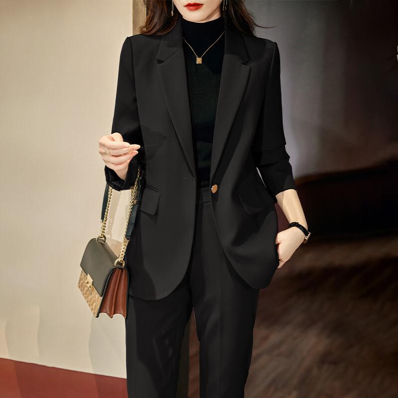 Damski garnitur biznesowy Troyman - marynarka i spodnie