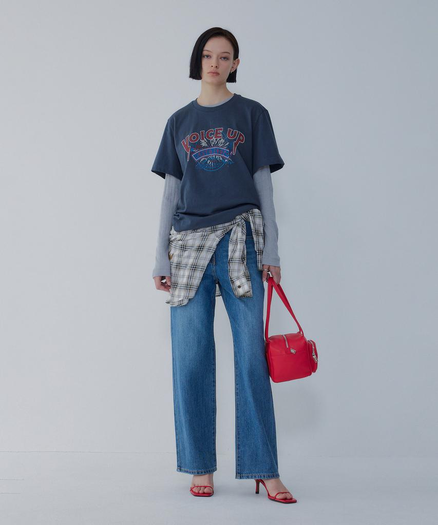 Bobeu Semi-Wide Denim Pants_Blue 7156255006