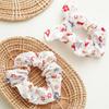 12pcs/pack Merry Christmas Pretty Print Hairbands for Women Girls Thick Ponytail Holder Hair Ties Elastic Hair Bands Accessories