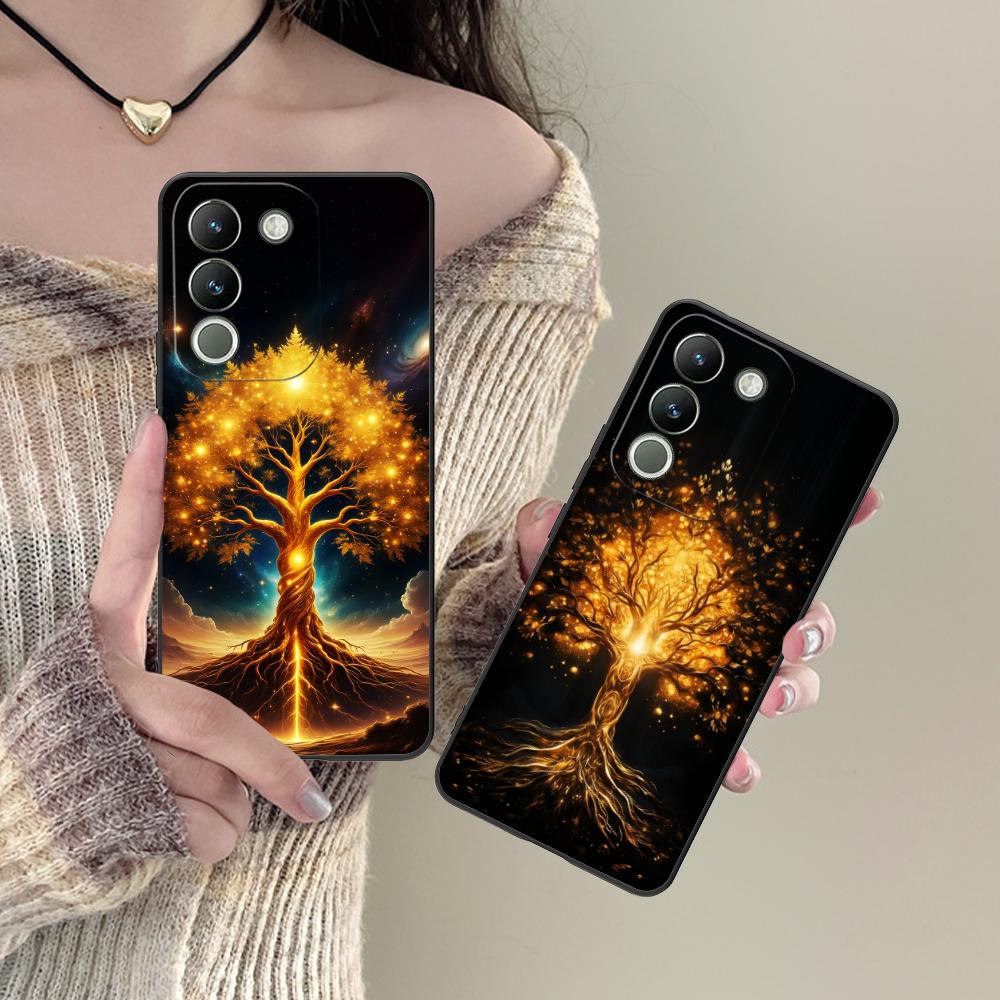 World Life Tree Mobile Phone Case for VIVO V60 V50 V40 V30 V29 V27 V25 V23 Pro Lite 5G Colorful Printing Cover Smartphone Pretty