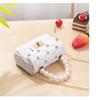 Mini Small Bag New Fashion Pearl Handle Jelly Bags Diamond Nail Plaid Small Handbag