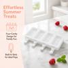 4-Cavity Ice Bar Maker Square Ice Lolly Mold Professional Ice Cream Making Mold  DIY Freezer Making
