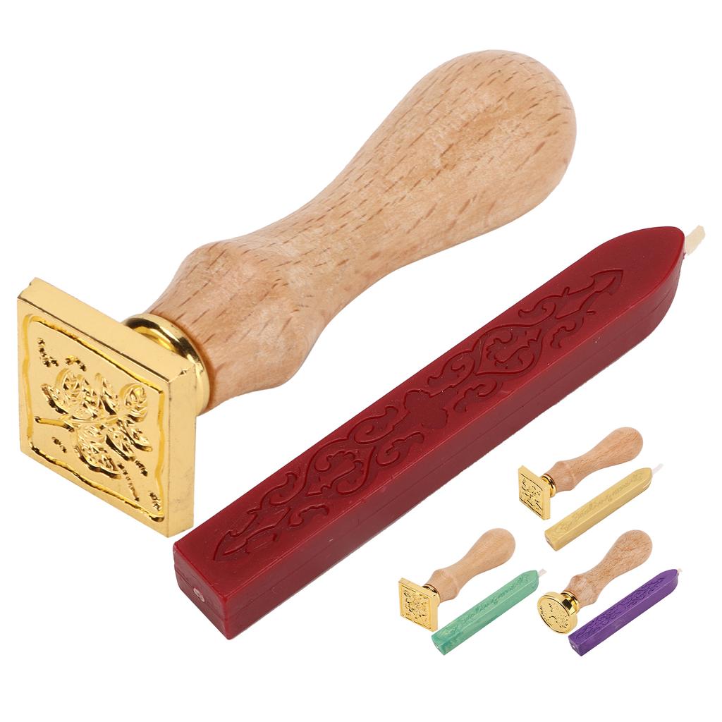 Wax Seal Exquisite Pattern Removable  Widely Application Wax Stamp Kit for Sealing Decoration