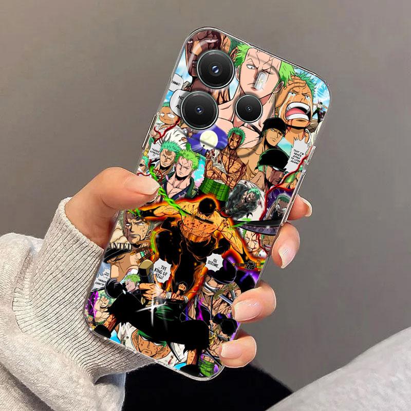 Japanese Anime Ones Zoro Piece Luffy Case For Redmi Note 15 14 13 12 11 10 Pro Plus 5G Cover For Redmi 15C 15 14C 13C Phone Case