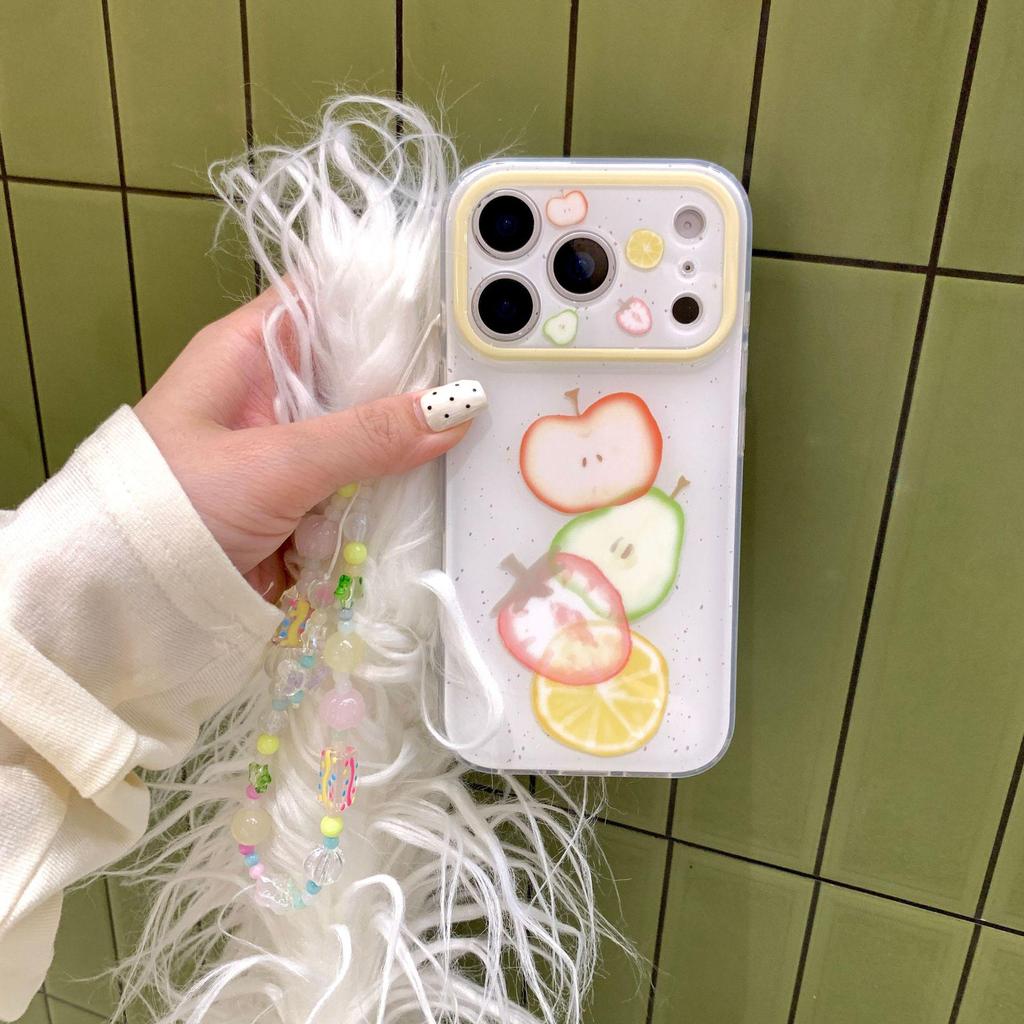 Summer Fresh Colorful Fruit iPhone Case for Chain 17 Pro Max & 16, Apple Phone 15, Female Design