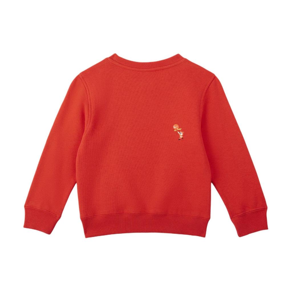 Nike Dragon Dance New Year Collection FW23 Sportswear Club Fleece Logo Round Neck Casual Baby Tops Red HF7125-657