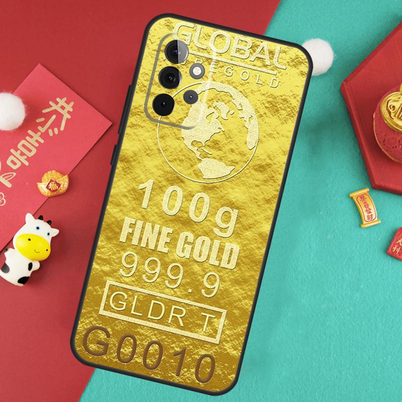 Switzerland Fine Gold Case For Samsung Galaxy A55 A35 A15 A54 A34 A14 A52 A32 A12 A13 A33 A53 A17 A16 A26 A36 A56