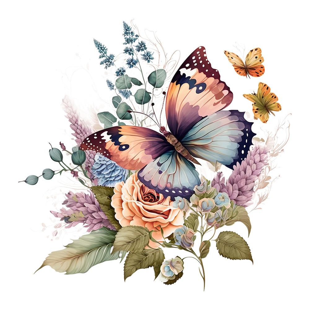 Bathroom Flower Toilet Art Wall Stickers DIY Removable Butterfly Wall Decals Self-Adhesive Wall Wallpaper Bedroom Home Decor