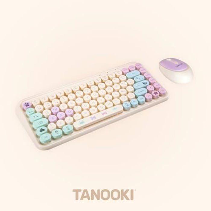 Ensemble Clavier Et Souris Sans Fil - TANOOKI - QWERTY - Bluetooth - 2,4 GHz - 85 Touches