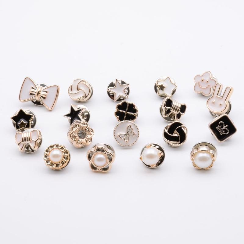 Korean Style Versatile Brooch: No-Sew Button for Clothing, Scarf, Hat & Lapel Decoration