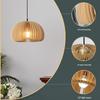 Vintage Japanese Retro Wood Art Pendant Light for Restaurant, B&B, Study, Bedroom - "Chuko Pumpkin Lamp"