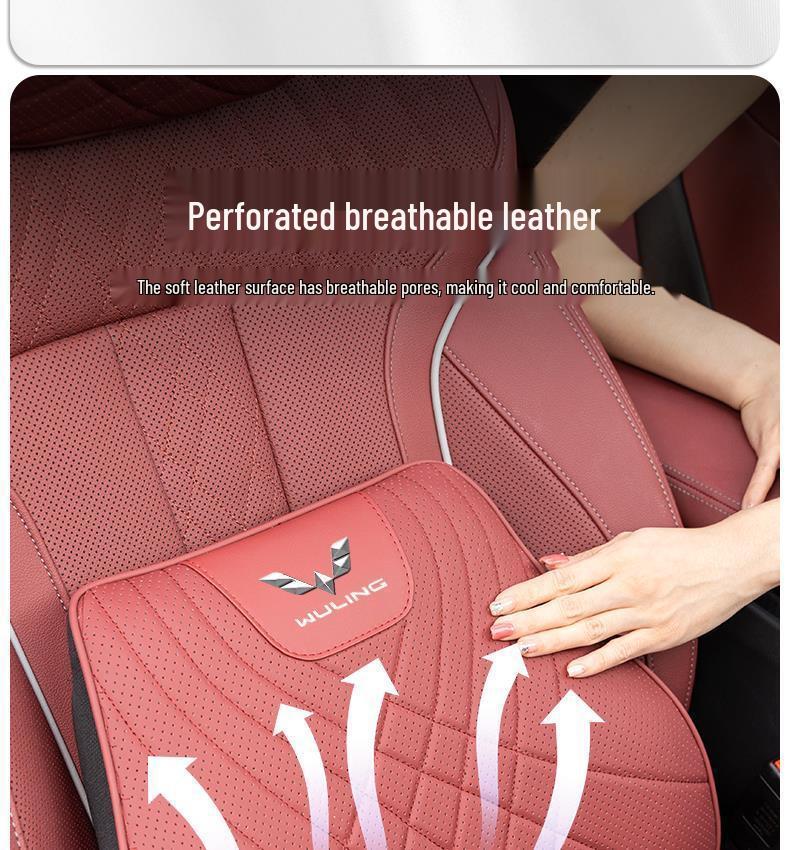 Headrest and Lumbar Support Pillow for Wuling Cars: Xingguang, Xingchi, Xingchen, Xingyun, Kaijie, Jiachen.