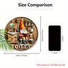 Rustic Wooden Toilet Sign with Charming Gnome Pattern - Decorative Plaque for Bathroom - Ideal Toilet Hanging Ornament MIT