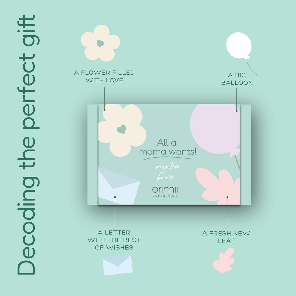 Orimii All A Mama Wants Pregnancy Gift Box | Baby Shower Gift Set for New & Expecting Moms | Festive Special Kit