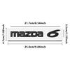 1pcs 3D ABS Car Metal Logo Letters Trunk Emblem Sticker For Mazda Axela Atenza CX-3 CX-5 CX-8 CX-7 CX-9 MS 6 5 3 2 Demio MPS MS k1
