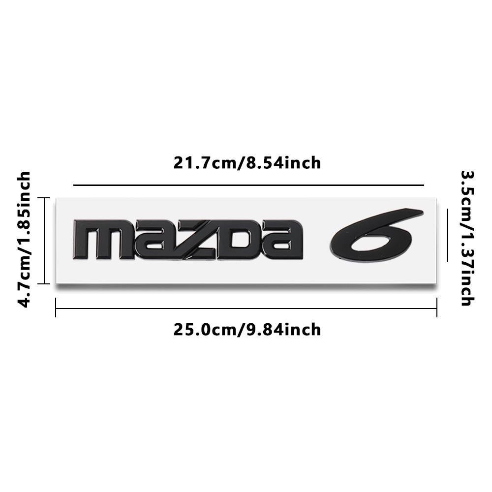 1pcs 3D ABS Car Metal Logo Letters Trunk Emblem Sticker For Mazda Axela Atenza CX-3 CX-5 CX-8 CX-7 CX-9 MS 6 5 3 2 Demio MPS MS k1