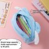 Sanrio Plush Pencil Case Cosmetic Bag Large Capacity Pen Pouch Hello Kitty Kuromi Melody Stationery Storage Bag School Supplies
