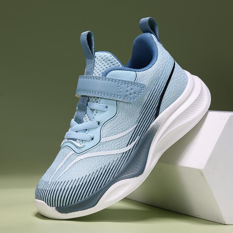 

Обувь для мальчиков 2025 осень новая детская дышащая спортивная обувь из сетки с плетением, нескользящие кроссовки для бега для мальчиков среднего и старшего возраста 39