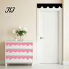 Flexible Corner Decoration for Wardrobe 4Pcs Scalloped Border Wall Decals, Peel and Stick Half Arch Geometric Stickers, Cabinet Edge Decor Semi Circle