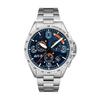 P-51 Mustang Silver Oak Blakeslee Chronograph Blue Dial Quartz AV-4077-22 Men's Watch