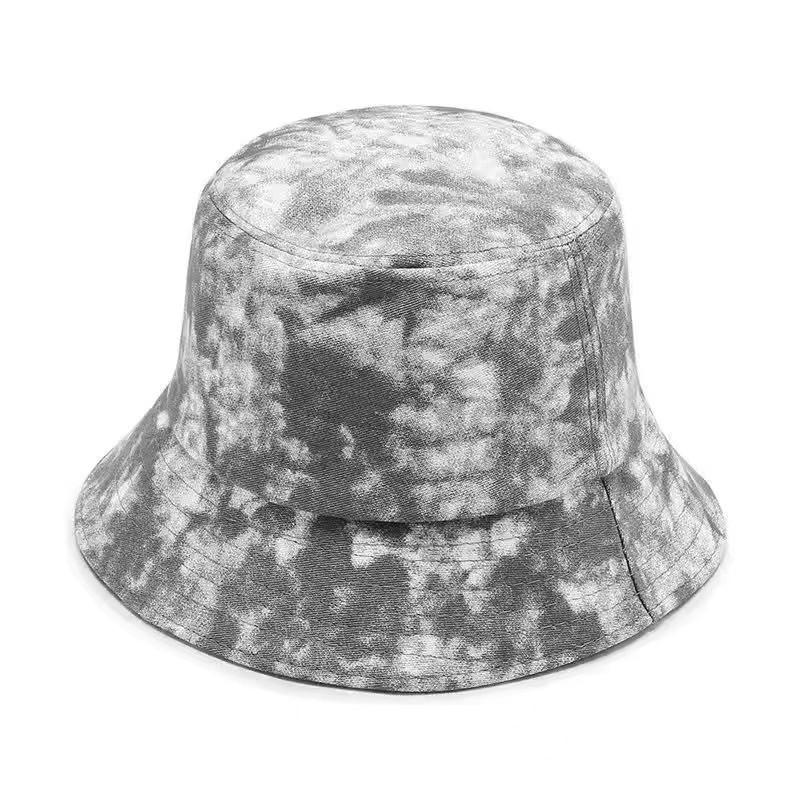 Cool Women Spring Summer Cotton Bucket Hats Lady Tie Dye Outdoor Colorful Panama Fisherman Cap Hat For Women